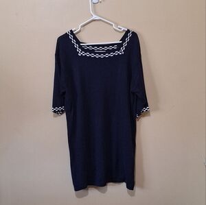 United Colours Of Benetton Navy Blue Tunic Top